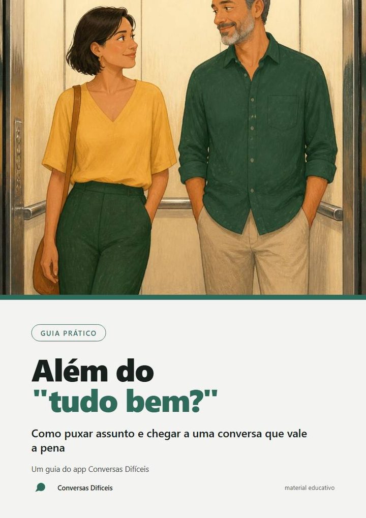 Capa do guia Além do "tudo bem?"