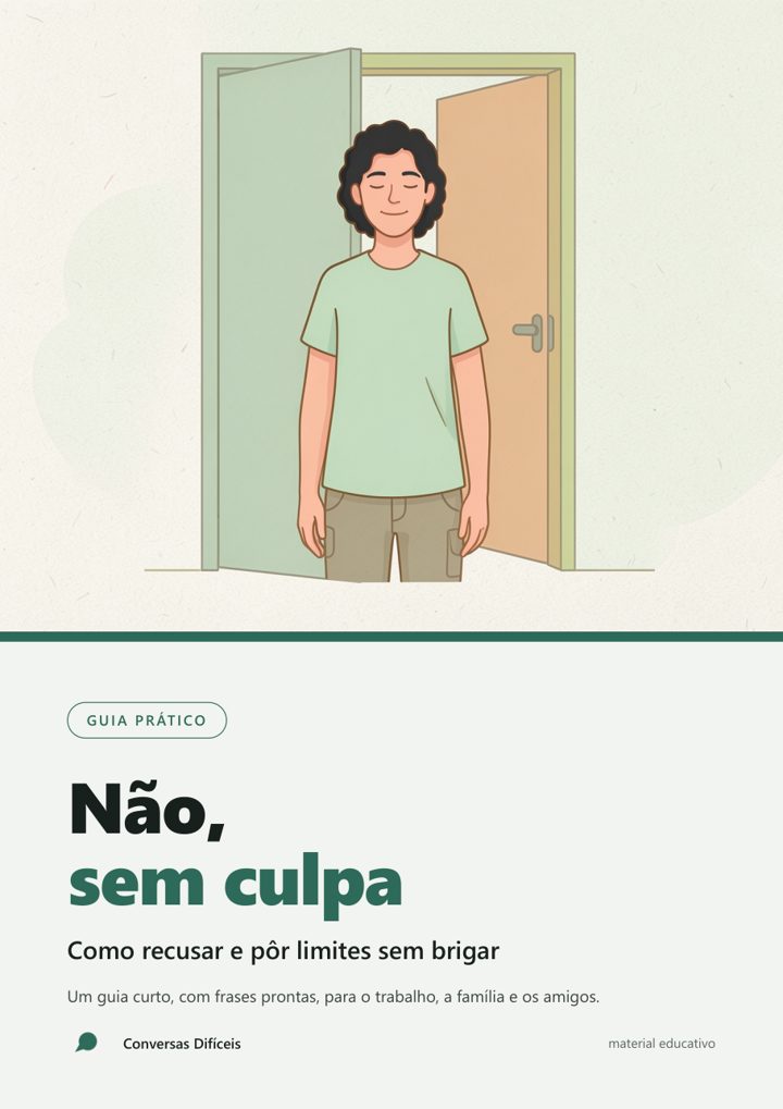Capa do guia Não, sem culpa