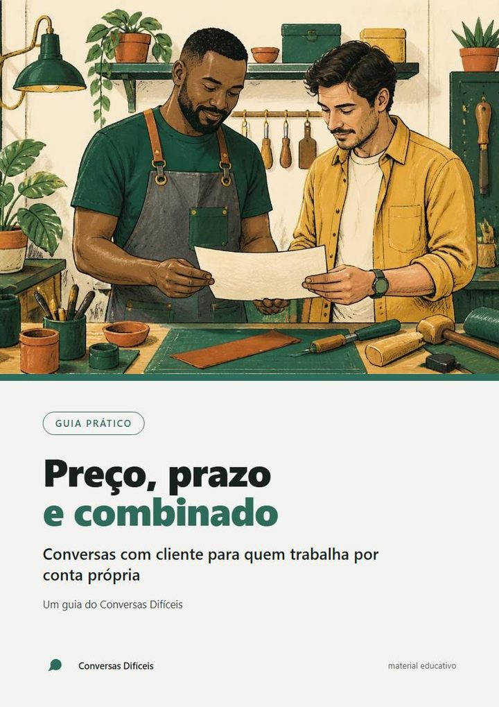 Capa do guia Preço, prazo e combinado